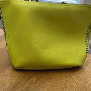 Bright green purse